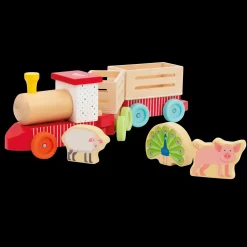 New Trenino Della Fattoria Veicoli In Legno