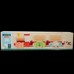 New Trenino Della Fattoria Veicoli In Legno