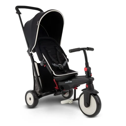 New Triciclo Pieghevole 6In1 Con Schienale Reclinabile, Maniglione Direzionale Ed Allungabile E Ammortizzatori Brevettati: Smartrike Str3 Per Bambini Dai 10 Mesi Ai 3 Anni Nero Tricicli E Balance Bikes