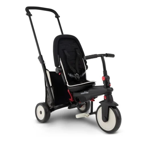 New Triciclo Pieghevole 6In1 Con Schienale Reclinabile, Maniglione Direzionale Ed Allungabile E Ammortizzatori Brevettati: Smartrike Str3 Per Bambini Dai 10 Mesi Ai 3 Anni Nero Tricicli E Balance Bikes