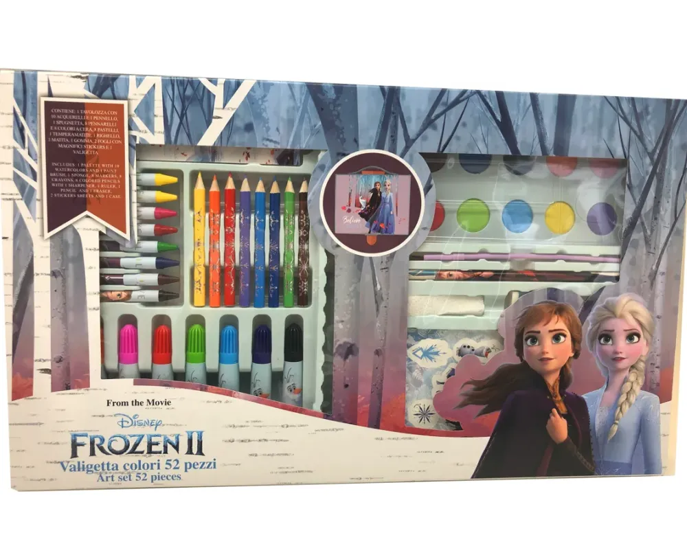 Clearance Valigetta Colori 52 Pz Frozen Kit Artistici E Pittura