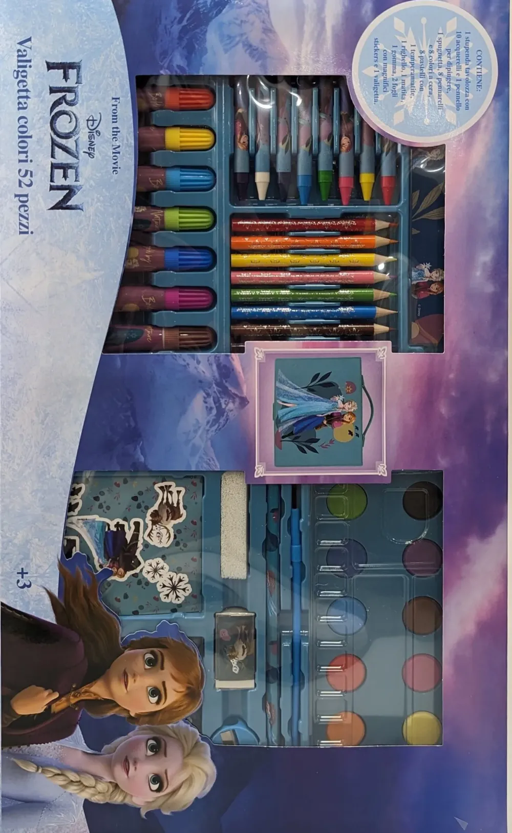 Valigetta Dei Colori Da 52 Pezzi Disney Frozen In Scatola Vetrina Cancelleria E Accessori
