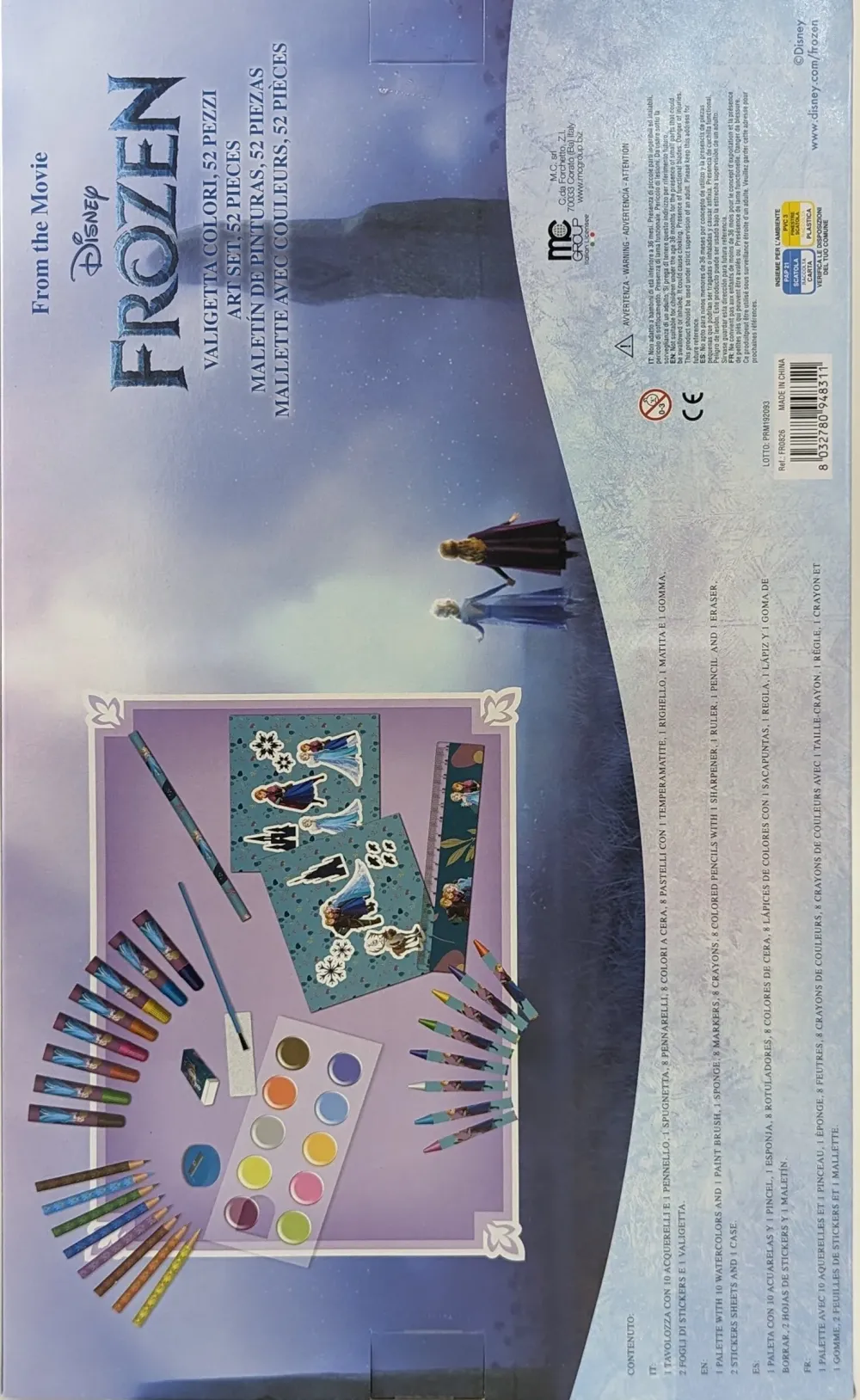 Valigetta Dei Colori Da 52 Pezzi Disney Frozen In Scatola Vetrina Cancelleria E Accessori