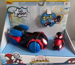 Discount Veicolo Miles Morales 2 In 1 Da 15Cm Con Personaggio Miles Morals Incluso Macchinine Bambini