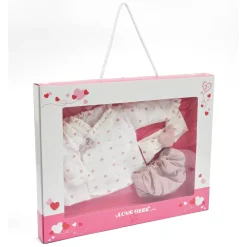 Vestito Bebe Reborn 45 Cm Con Decorazioni A Cuore Bambolotti