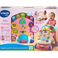 New Un Super Primi Passi Parlante 2 In 1 Con Tavolo Attivita Rimovibile Per Fare Il Pieno Di Scoperte! Cavalcabili E Primi Passi