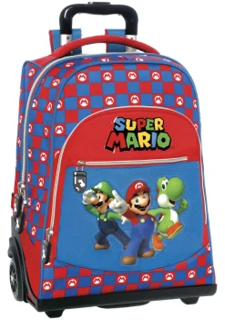 Outlet Zaino Organizzato Trolley Premium Supermario Scuola